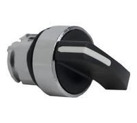 Schneider Electric, Harmony, ZB4BJ2, Black Selector Switch Head Ø22, 2-position stay put