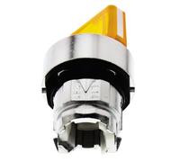 Schneider Electric, Harmony, ZB4BK1253, Orange Illuminated Selector Switch Head Ø22, 2-position stay put