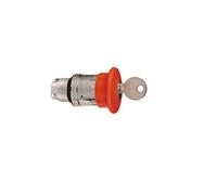 Schneider Electric, Harmony, ZB4BS944, Emergency stop head, switching off, metal, red mushroom Ø40, Ø22, trigger latching key release