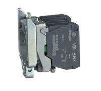 Schneider Electric, Harmony, ZB4BZ103, Single contact block with body/fixing collar, metal, screw clamp terminal, 2 NO