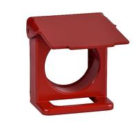 Schneider Electric, Harmony, ZB4BZ64, Red padlockable flap for Ø22 flush pushbutton