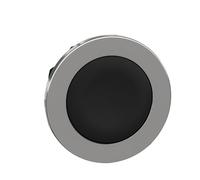 Schneider Electric, Harmony, ZB4FA2, Flush mounted push button head, metal, black, Ø30, spring return, unmarked