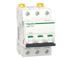 Schneider Electric IC60H 3P C2A Circuit Breaker - A9F84302