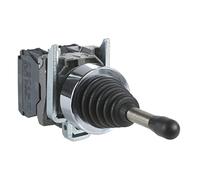 Schneider Electric, joystick controller, Harmony XB4, metal, 22 mm, 2 directions, spring return, 1NO per direction