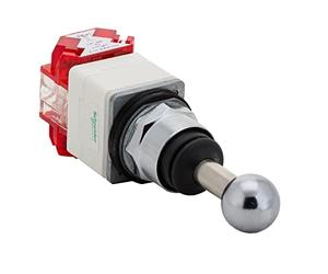 Schneider Electric Joystick controller head, Harmony 9001K, metal, 30 mm, 2 directions, spring return to center,Vertical