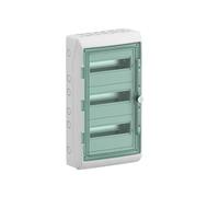 Schneider Electric Kaedra Mureva 10344DE Small Distributor, Electrical Installation Distributor, Fuse Box for Outdoor Use, Surface-Mounted, 3 x 12 TE, IP65