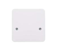Schneider Electric Lisse 45A 1-Gang Cooker Cable Outlet Plate, White