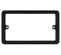 Schneider Electric Lisse Screwless Deco - Double Socket Surround, GGBLSPC2BS, Spacer, Black