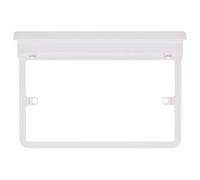 Schneider Electric Lisse Screwless Deco - Double Socket Surround, with Phone Holder Shelf, GGBLSHF2GS, White