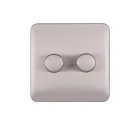 Schneider Electric Lisse Screwless Deco - Double Universal 2 Way Dimmer Light S