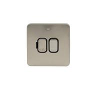 Schneider Electric Lisse Screwless Deco GGBL5011BSS 13A Double Pole Switched Fused Connection Unit with LED Indicator BSS