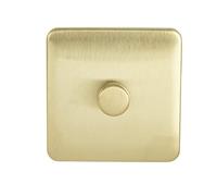 Schneider Electric Lisse Screwless Deco GGBL6012LMSBS LED Universal Dimmer 1 Gang 2 way 100W SB display pack