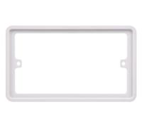 Schneider Electric - Lisse White Moulded, Double Socket Surround, Spacer, GGBLSPC2S, White