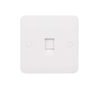 Schneider Electric Lisse White Moulded GGBL7051S single RJ12 Telephone/data outlet display pack