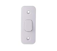 Schneider Electric Lisse White Moulded - Single 2 Way Architrave Light Switch, 10AX, GGBL1012A, White, Pack Of 10