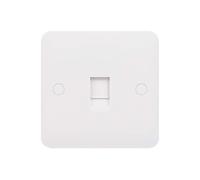 Schneider Electric Lisse White Moulded - Single Data Socket, CAT-6, RJ45, GGBL7