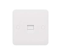 Schneider Electric Lisse White Moulded - Single Telephone Socket, Secondary, GGBL7062S, White