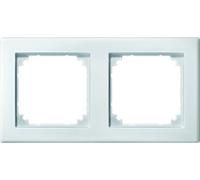 Schneider Electric Merten 484219 M-SMART Frame 2-Way for Socket and Switch, Polar White, Made in Germany