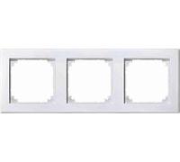 Schneider Electric Merten 484319 M-SMART Frame, 3-Way for Sockets and Switches, Polar White, Made in Germany