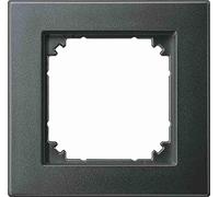 Schneider Electric Merten M-Plan Frame for Socket and Switch, 1-Way, IP20, Anthracite, Item Number 486114, Pack of 1