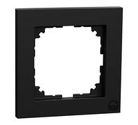 Schneider Electric Merten M-Pure Frame for Sockets and Switches, 1-Way, IP20, Matte Black, Item Number MEG4010-3603