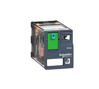 Schneider Electric Miniature plug-in relay, 12 A, 2 CO, LED, 24 V DC