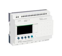 Schneider Electric modular smart relay, Zelio Logic SR2 SR3, 26 IO, 24V DC, clock, display, 10 transistor outputs