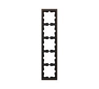 Schneider Electric mtn4050 - 6552 Frame with 5 Elements of the Range D-Life for Vertical and Horizontal Mounting, in Polycarbonate Bright, Mocca