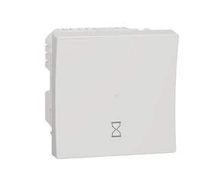 Schneider Electric NU353518 Unica - Timer - Tempo 5min - 8h - 10A - Connex 3 wires - White - Mechanical Only