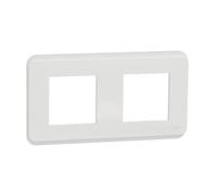 Schneider Electric NU400418 Unica Pro 2-Hole Finishing Plate White