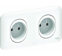 Schneider Electric Ovalis Complete SC5S262069 Double Wall Outlet Pre-Wired Claw 230 V