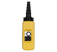 Schneider Electric Pendant control station, Harmony XAC, plastic, yellow, 2 push buttons with 1NO