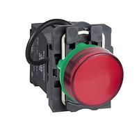 Schneider Electric Pilot light, Harmony XB5, red, plastic, 22mm, universal LED, plain lens, 400V