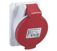 Schneider Electric PKF16F435 Panel Socket Angled Pk Pratika Screw 16A, White