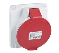 Schneider Electric PKF32F435 Panel Socket Angled Pk Pratika Screw 32A, White