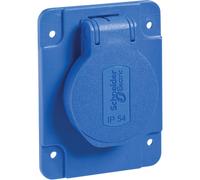 Schneider Electric PKS51B Socket flush-mount IP54 IK08 1pc blue