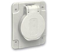Schneider Electric PKS61G Schuko ENC Socket 65 x 85 Rear Ip54 220 V 2P+T Grey