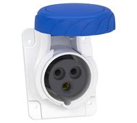 Schneider Electric PratiKa IP67 16A Angled Panel Socket - PKF16F723