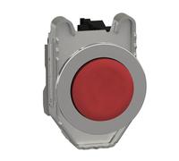 Schneider Electric Push button, Harmony XB4, flush mounted red projecting pushbutton 1NC "unmarked" screw clamp