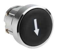 Schneider Electric Push button head, Harmony XB4, metal, flush, white, 22 mm, spring return, marked UP ARROW