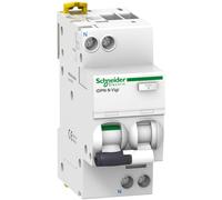 Schneider Electric RCBO 16A 10mA 240V 1P+N Type A FI/LS-Switch A9D08616