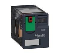 Schneider Electric RXM2AB1B7 Mini Relay 2CO 24VAC, Miniature Plug-In Relay - Zelio Rxm 2 C/O 24 V Ac 12 A