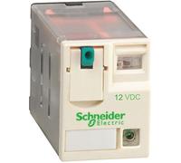 Schneider Electric RXM3AB2JD Mini Relay+LED 12VDC, Miniature Plug-In Relay - Zelio Rxm 3 C/O 12 V Dc 10 A With Led