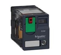 Schneider Electric RXM4GB2B7 Mini Relay+LED 24VAC, Miniature Plug-In Relay - Zelio Rxm 4 C/O 24 V Ac 3 A With Led