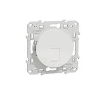Schneider Electric S520477 Odace, RJ45 Sockets, Grade 3 (Multimedia), Cat.6A STP Long Distance, Odace White, RJ45 Plug, Grade 3 (Multimedia+) Cat 6A STP (Long Distance)