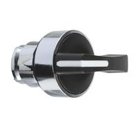 Schneider Electric Selector switch head, Harmony XB4, metal, black, 22 mm, long handle, 3 positions, stay put