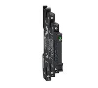 Schneider Electric Slim interface relay pre-assembled, 6 A, 1 CO, LED, protection module, spring terminal, 110 V AC