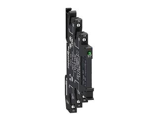 Schneider Electric Slim interface relay pre-assembled, 6 A, 1 CO, LED, protection module, spring terminal, 24 V AC