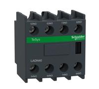 Telemechanique Sensors Auxiliary Contact Block LADN40 Front-mount Screw Terminals 4NO