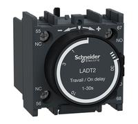 Schneider Electric, TeSys D - time delay auxiliary contact block - 1 NO + 1 NC screw clamp terminals, LADT2